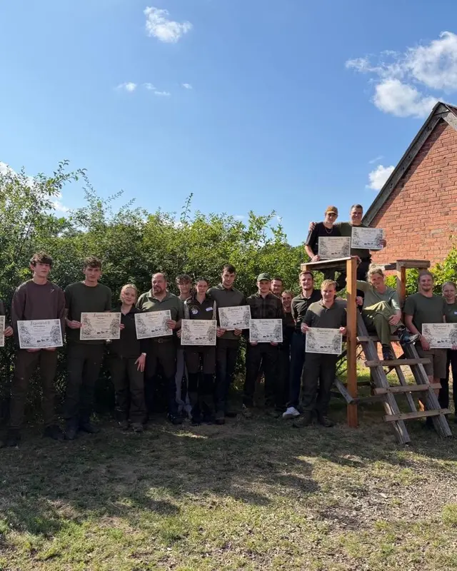 Gruppenfoto der Jagdkursgruppe Juli 2026
