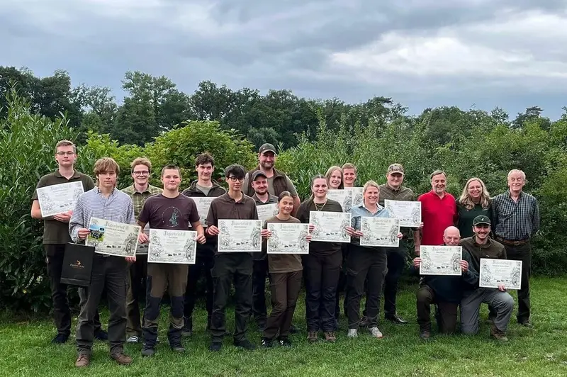 Gruppenfoto der Jagdkursgruppe Juli 2025