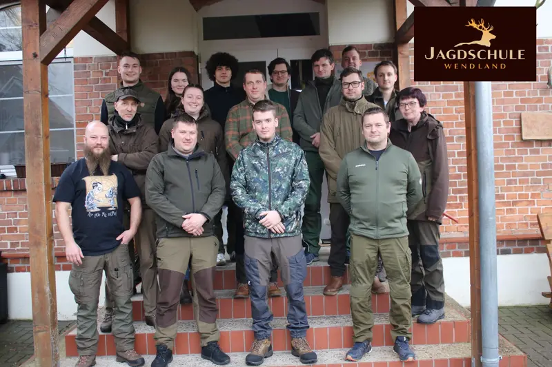 Gruppenfoto der Jagdkursgruppe Februar 2025