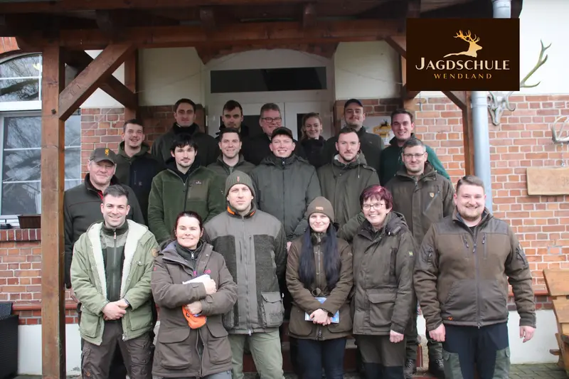 Gruppenfoto der Jagdkursgruppe Januar 2025