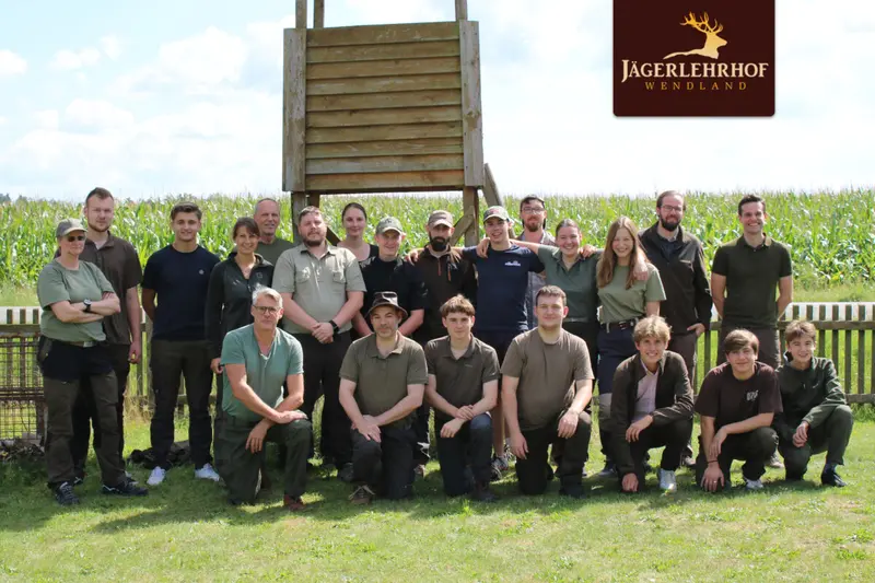 Gruppenfoto der Jagdkursgruppe Spätsommer 2023