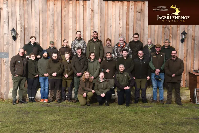Gruppenfoto der Jagdkursgruppe Februar 2023