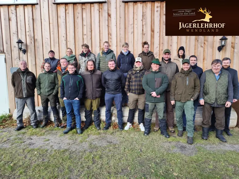 Gruppenfoto der Jagdkursgruppe November 2022