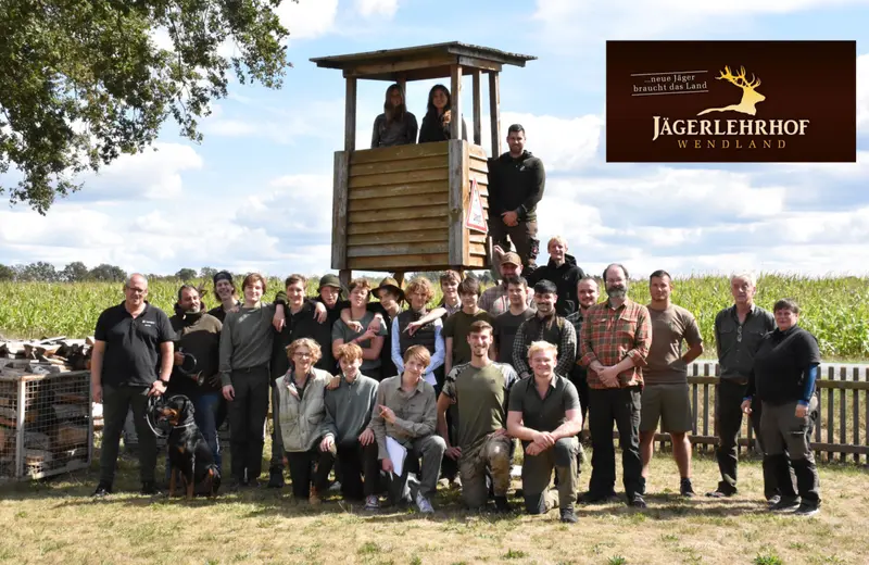 Gruppenfoto der Jagdkursgruppe August 2022
