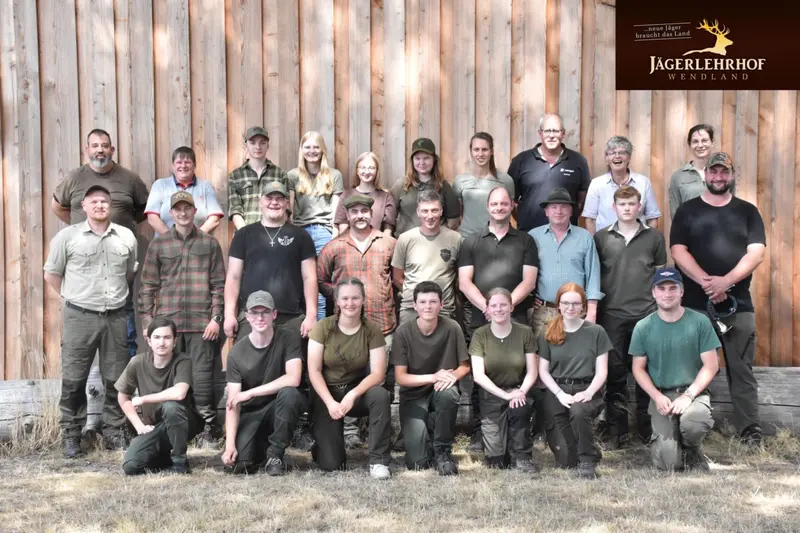 Gruppenfoto der Jagdkursgruppe August 2022