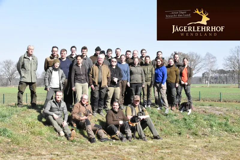 Gruppenfoto der Jagdkursgruppe März 2022