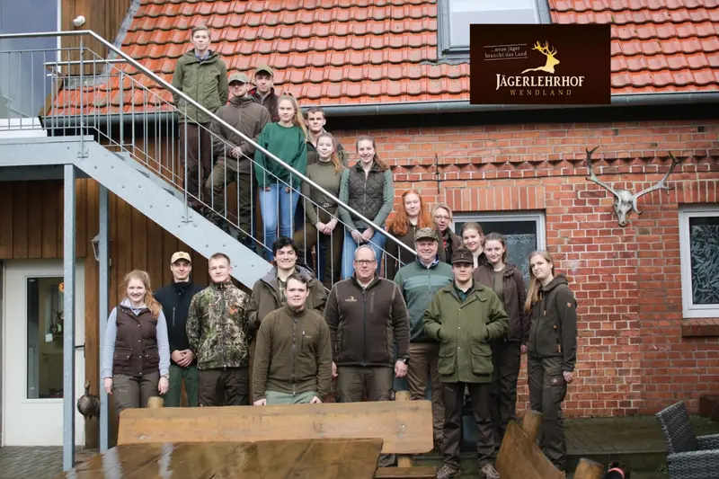 Gruppenfoto der Jagdkursgruppe Michelsen-Schule Hildesheim 2019/2020