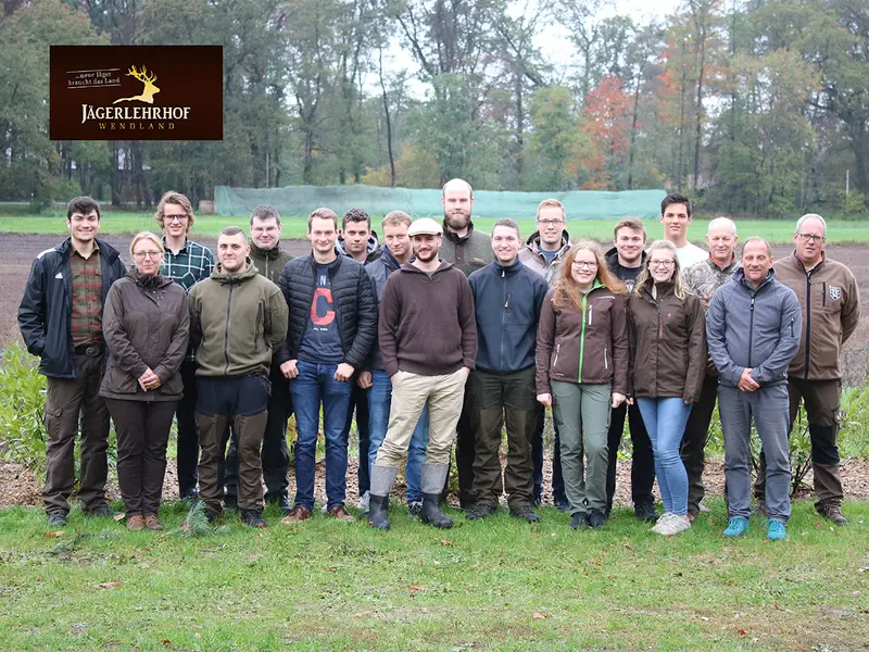 Gruppenfoto der Jagdkursgruppe Oktober 2019