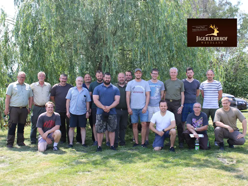 Gruppenfoto der Jagdkursgruppe Juni 2019