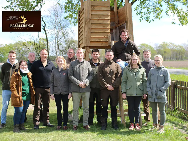 Gruppenfoto der Jagdkursgruppe Wochenendkurs Mai 2019