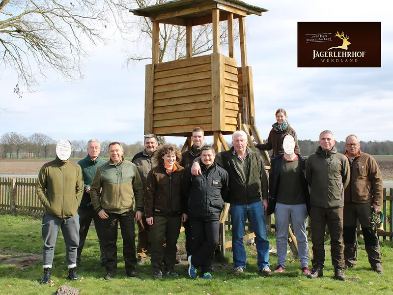 Gruppenfoto der Jagdkursgruppe 2-Wochen-Kurs März 2019