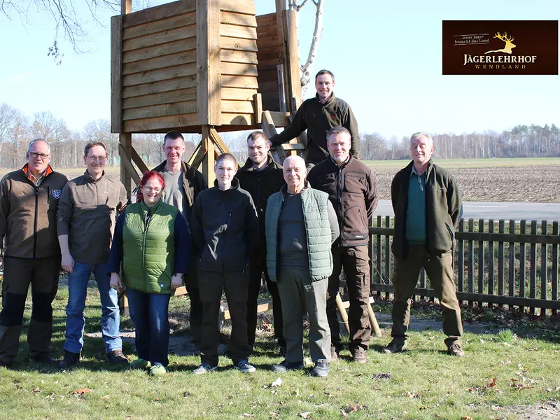 Gruppenfoto der Jagdkursgruppe 3-Wochen-Kurs Februar 2019