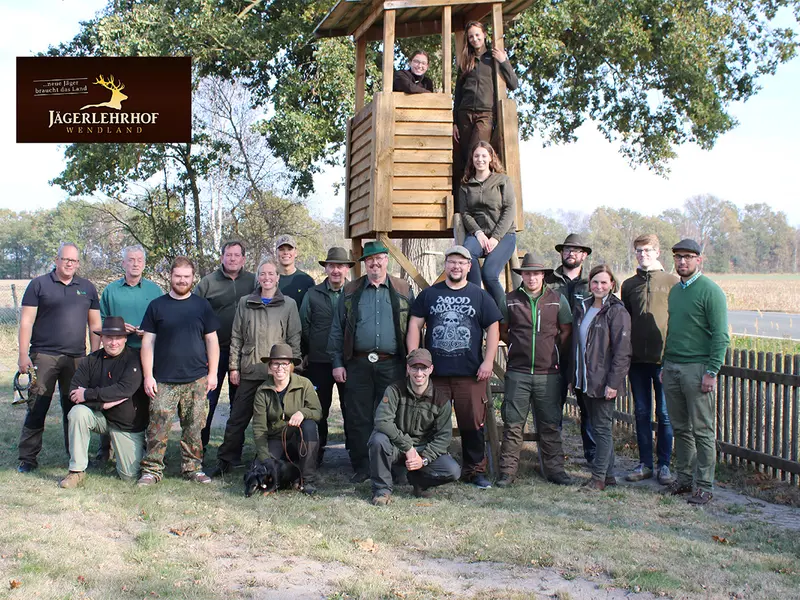 Gruppenfoto der Jagdkursgruppe Oktober 2018