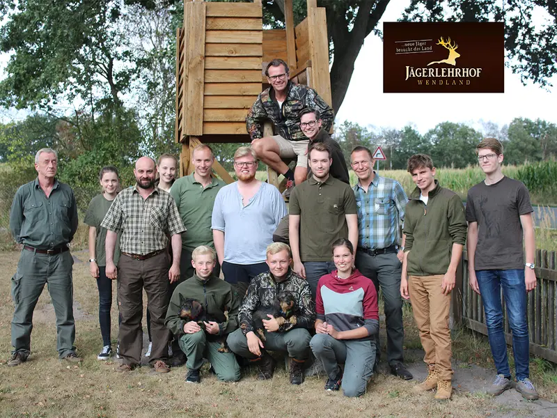 Gruppenfoto der Jagdkursgruppe August 2018