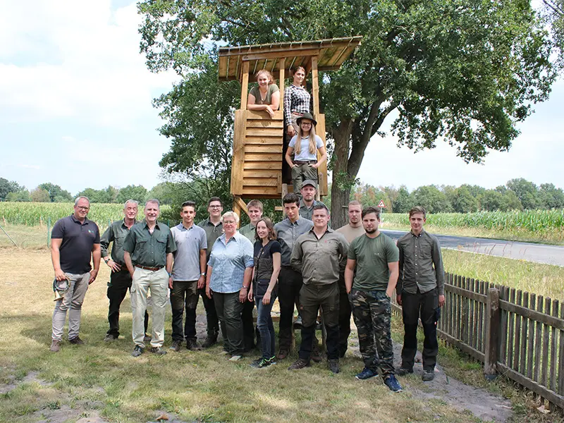 Gruppenfoto der Jagdkursgruppe Juli 2018