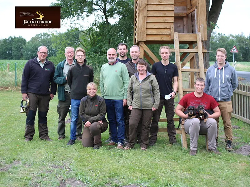 Gruppenfoto der Jagdkursgruppe Juni 2018