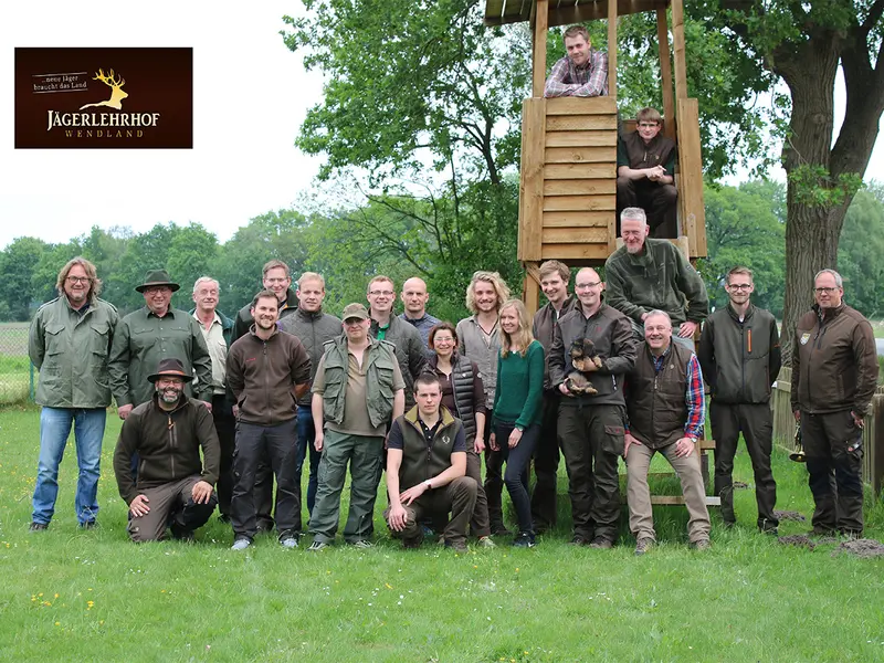 Gruppenfoto der Jagdkursgruppe Mai 2018
