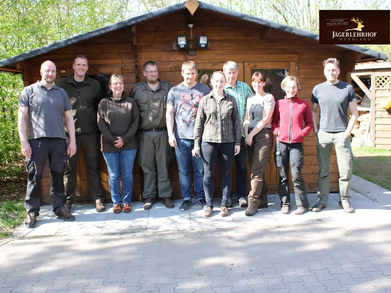 Gruppenfoto der Jagdkursgruppe Wildbret Seminar 2018