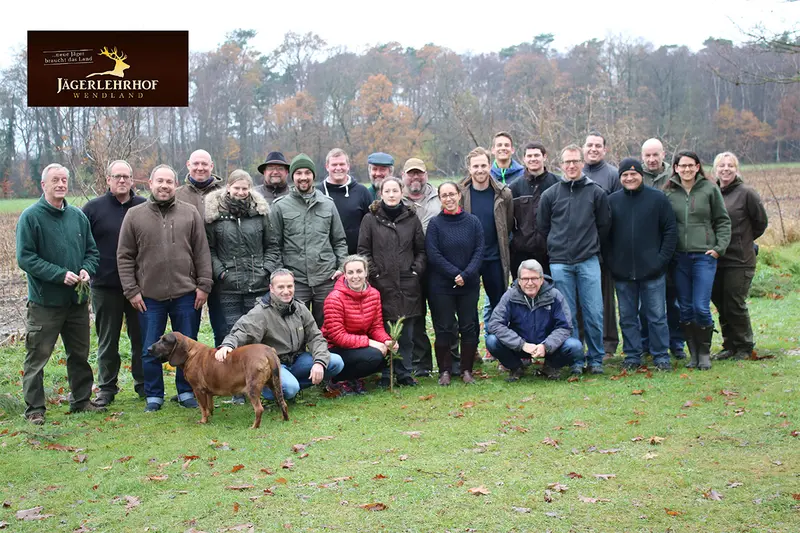 Gruppenfoto der Jagdkursgruppe November 2017