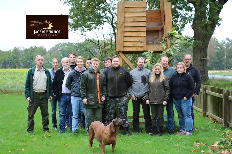 Gruppenfoto der Jagdkursgruppe Oktober 2017