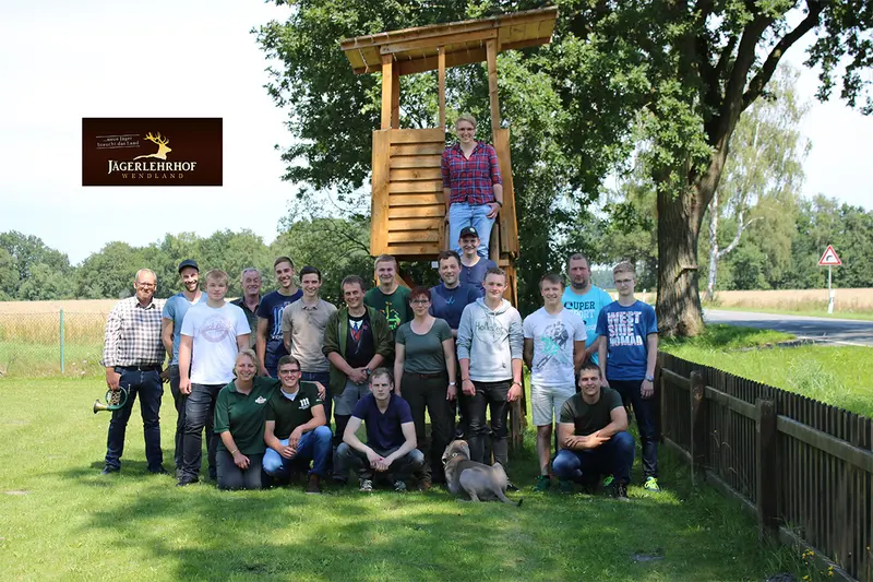 Gruppenfoto der Jagdkursgruppe Juli 2017