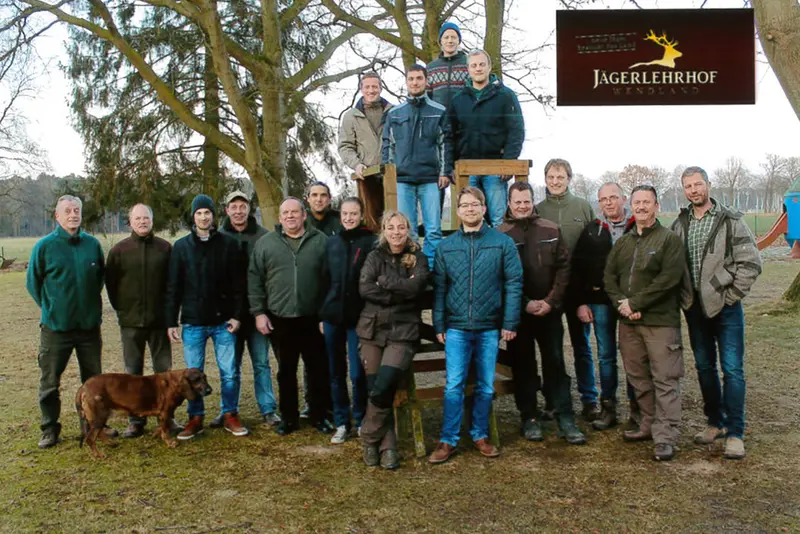 Gruppenfoto der Jagdkursgruppe Februar 2017