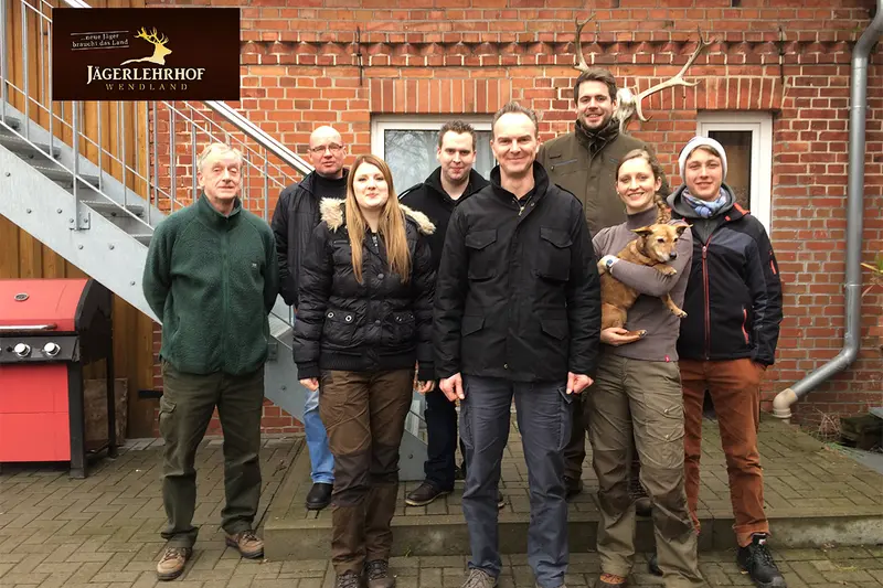Gruppenfoto der Jagdkursgruppe Januar 2017