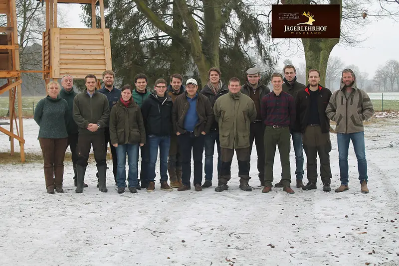 Gruppenfoto der Jagdkursgruppe Michelsenschule Hildesheim 2017