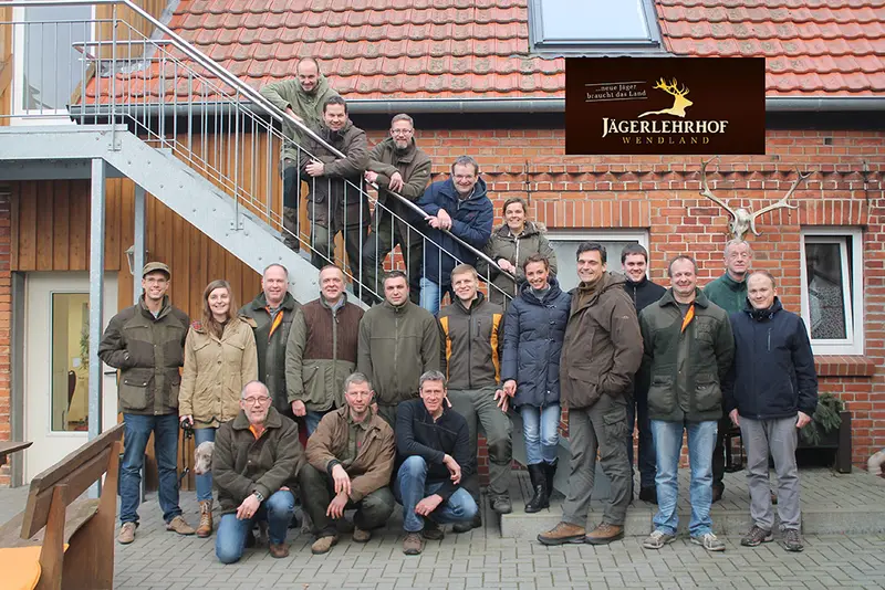 Gruppenfoto der Jagdkursgruppe Dezember 2016