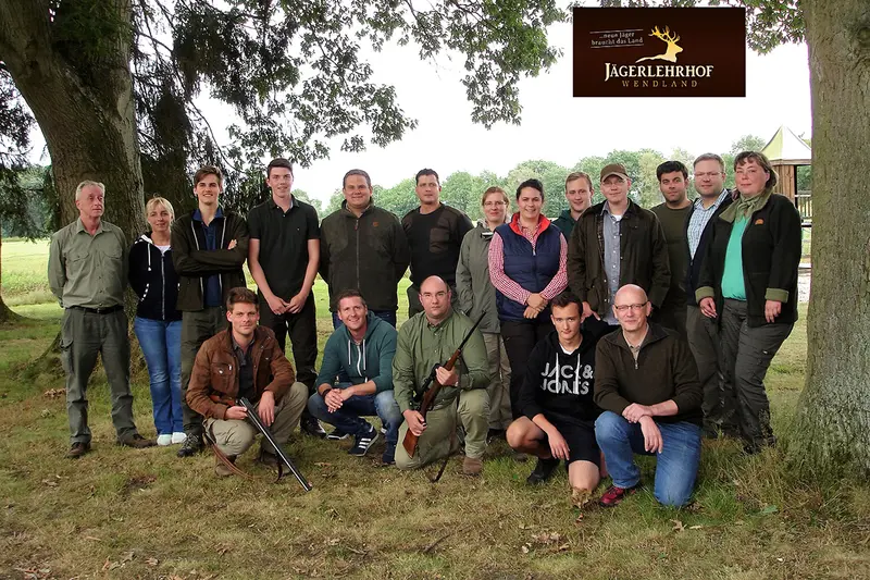 Gruppenfoto der Jagdkursgruppe 2 WKK August 2016
