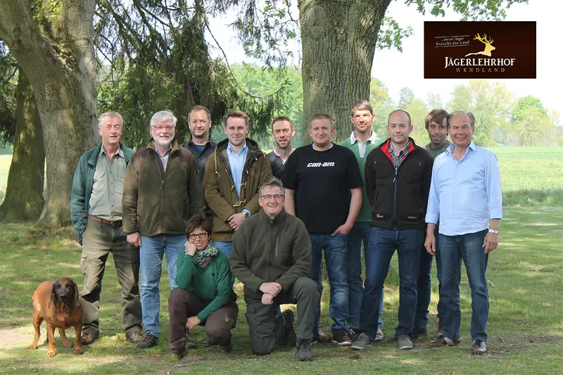 Gruppenfoto der Jagdkursgruppe Mai 2016