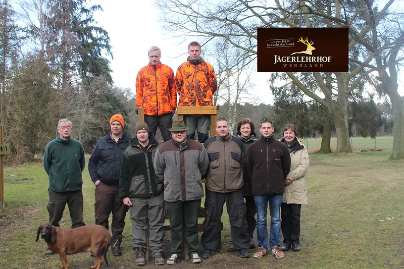 Gruppenfoto der Jagdkursgruppe Februar 2016