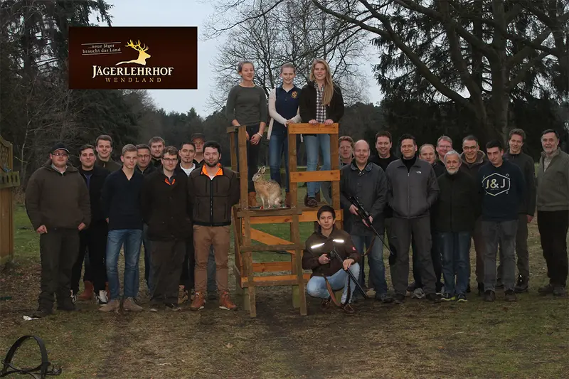 Gruppenfoto der Jagdkursgruppe Januar 2016