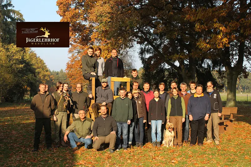 Gruppenfoto der Jagdkursgruppe Oktober 2015