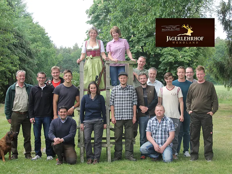 Gruppenfoto der Jagdkursgruppe Juni 2015
