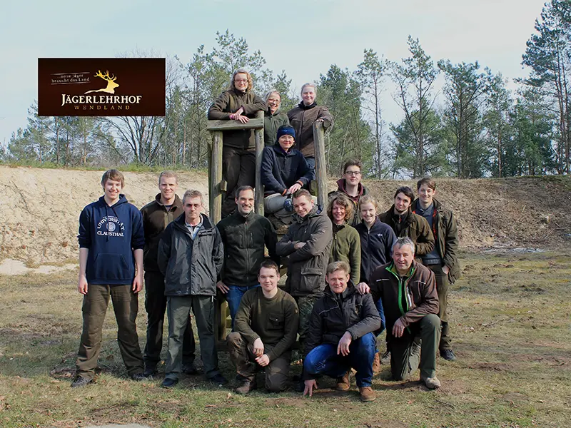 Gruppenfoto der Jagdkursgruppe März 2015