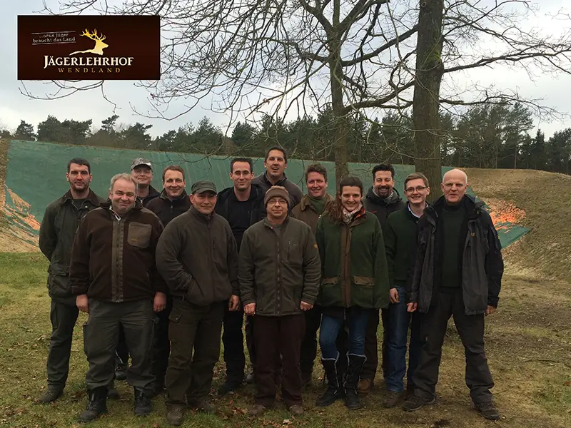 Gruppenfoto der Jagdkursgruppe Januar 2015