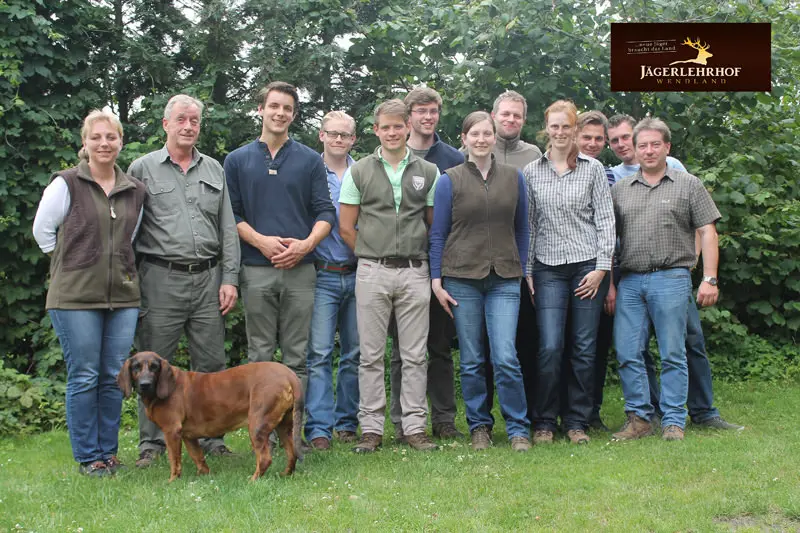 Gruppenfoto der Jagdkursgruppe Junikurs 2014