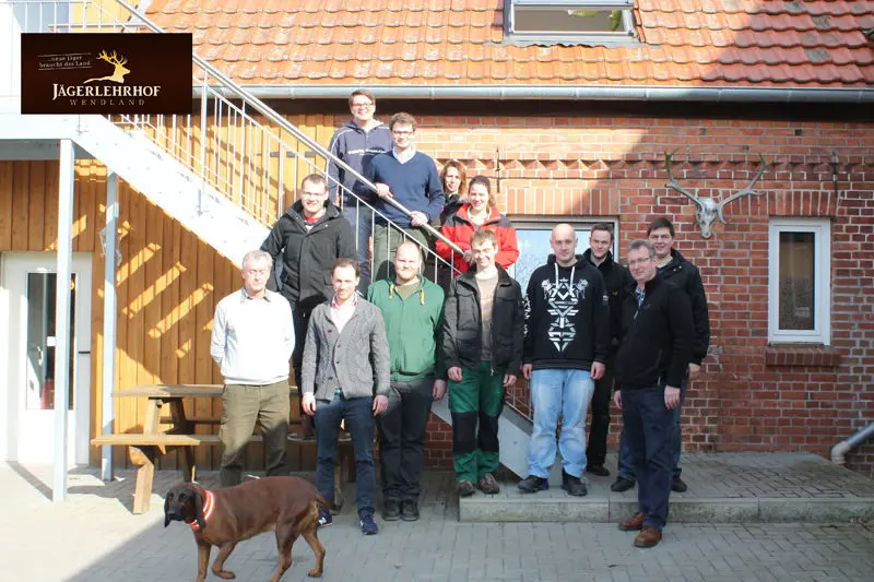 Gruppenfoto der Jagdkursgruppe Februarkurs 2014