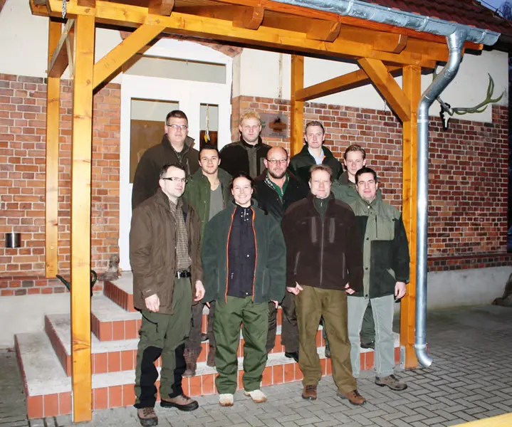 Gruppenfoto der Jagdkursgruppe Novemberkurs 2013