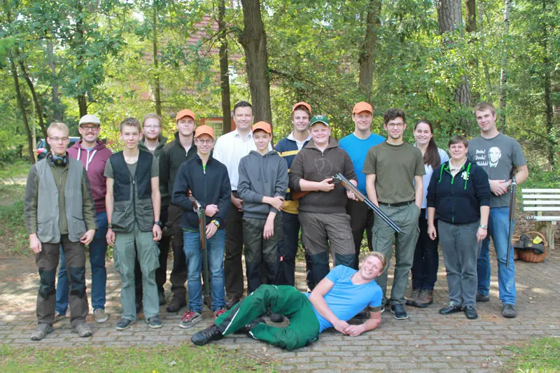 Gruppenfoto der Jagdkursgruppe Augustkurs 2013