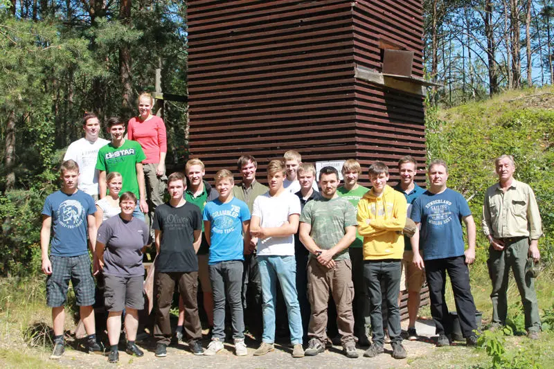 Gruppenfoto der Jagdkursgruppe Julikurs 2013